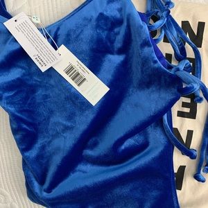 FRANKIES BIKINIS Honey Velvet Cheeky One Piece Swimsuit